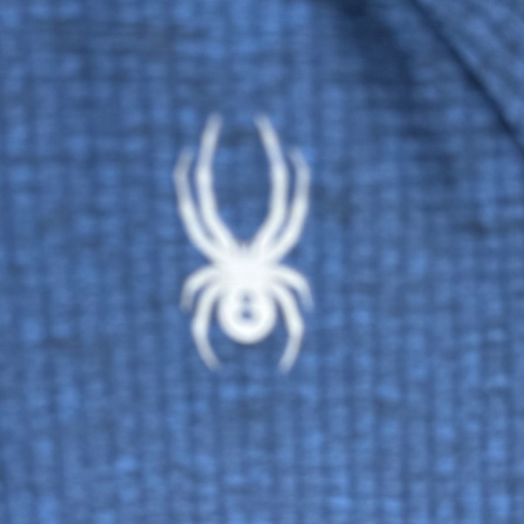 Spyder Active Mens Dark Royal Blue Quarter Zip Long Sleeve Shirt Sz M - Picture 4 of 7